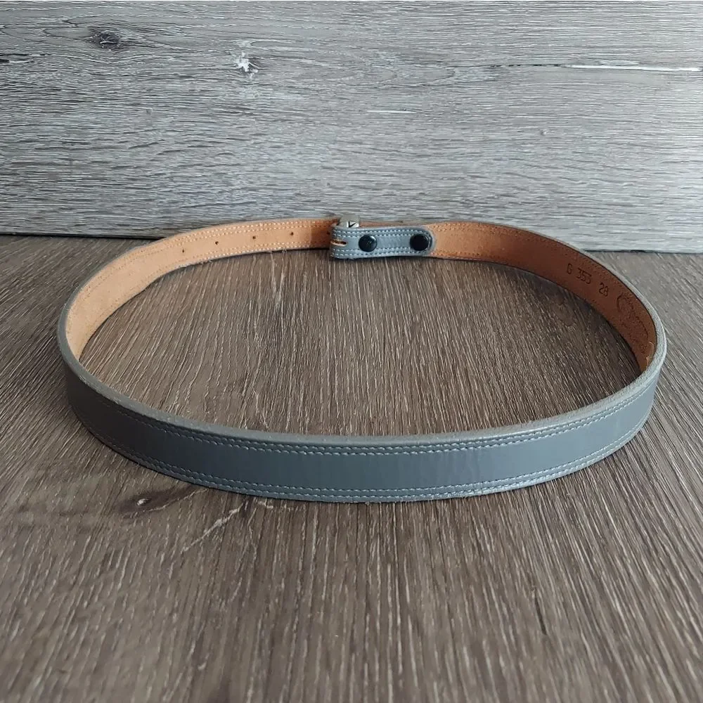 Nocona Gray Leather Belt 28